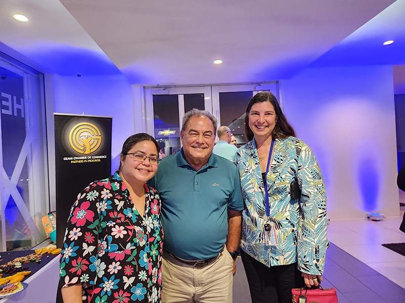 (From left) Katrina T. Perez, executive director, University of Guam Endowment Foundation; Zenon E. Belanger, capital projects manager, University of Guam; and Teresa K. Sakazaki, general manager, G4S Secure Solutions (Guam) Inc. 