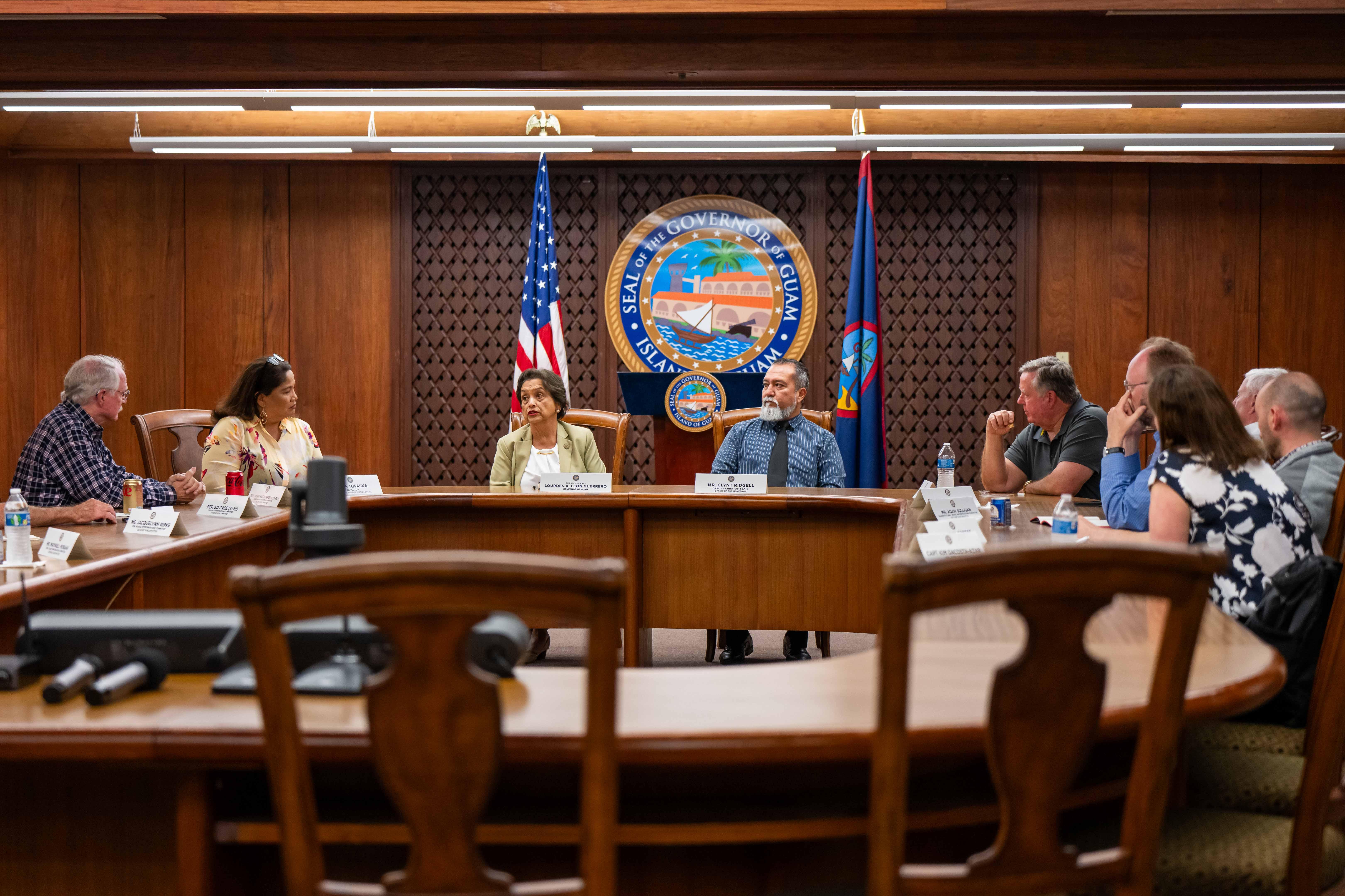 Leon Guerrero talks federal investments with Congressional delegates