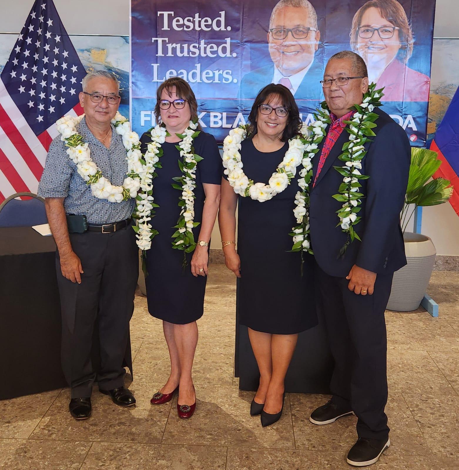 Blas, Okada announce gubernatorial ticket at Tumon event