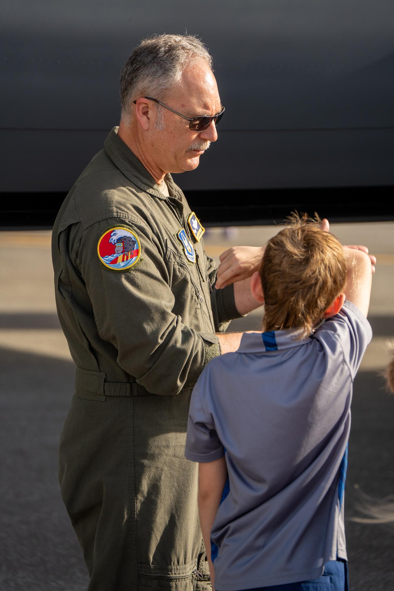 A JASDF KC-46 Pegasus on display at COPE North 2025&#039;s Community Day. Photo by Skyler Obispo. 