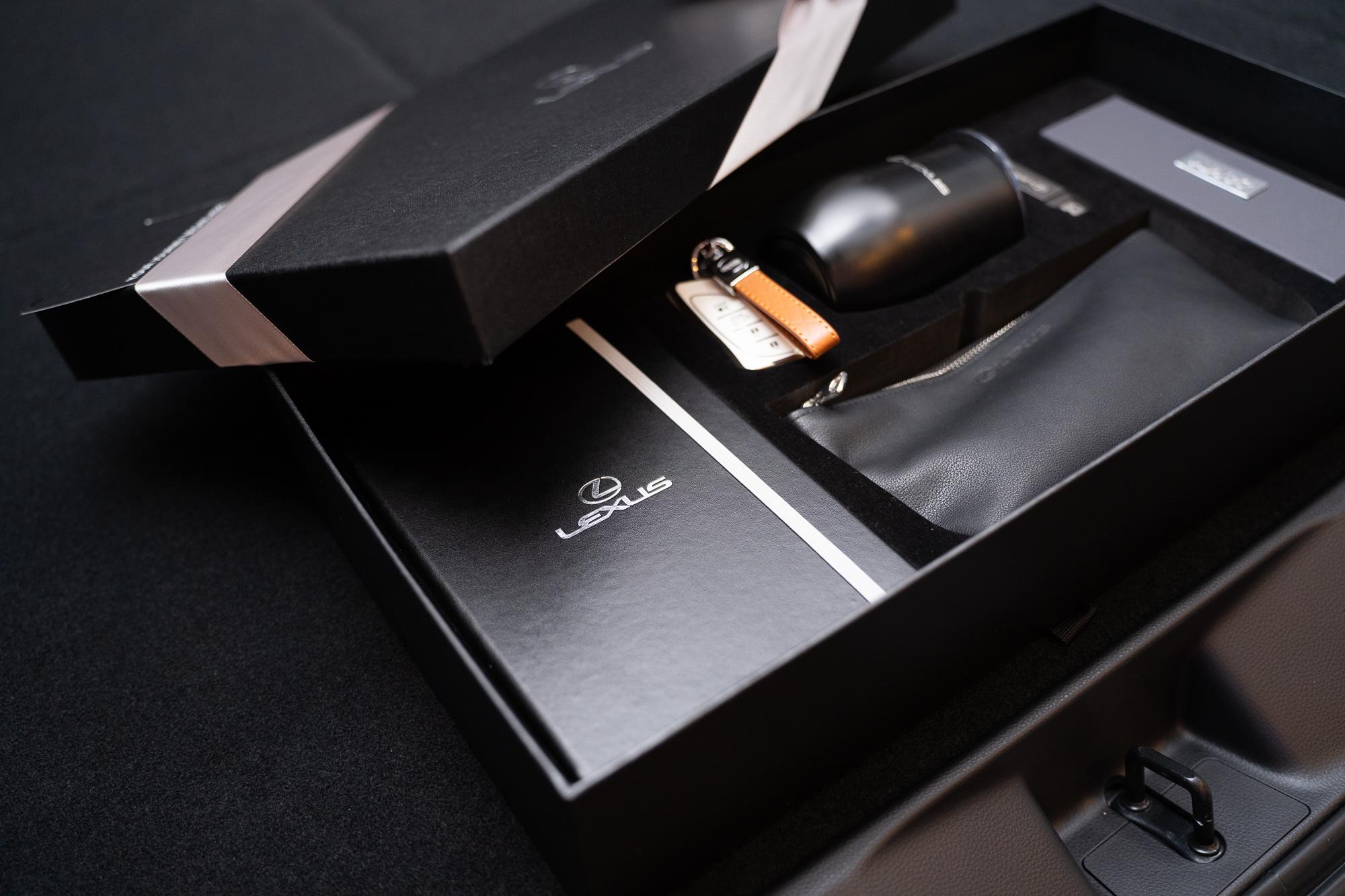 Lexus&#039;s Omotenashi Gift Box that comes complimentary with any Lexus purchase in 2025. Photo by Skyler Obispo. 