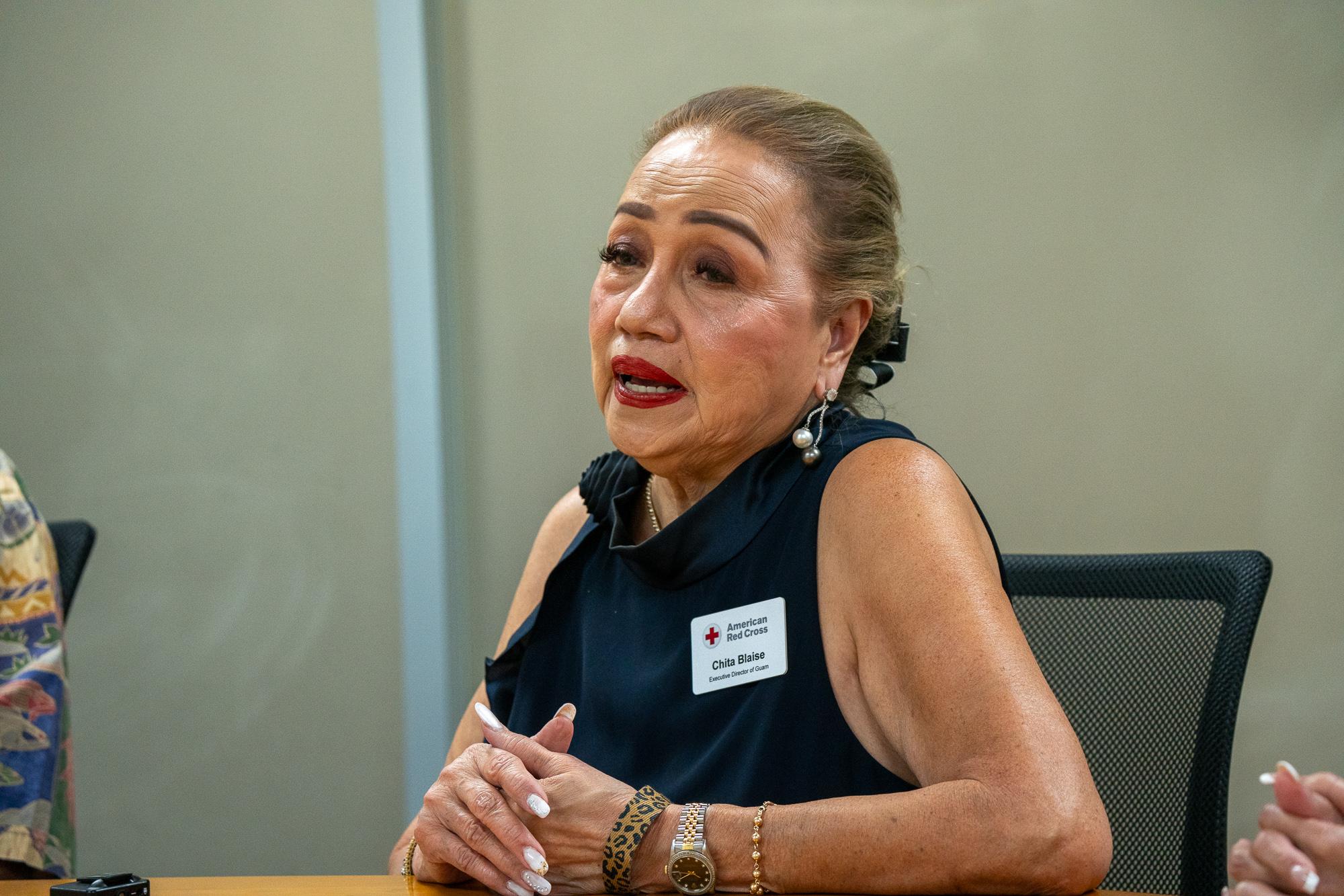 Chita A. Blaise, CEO, Guam Chapter of the American Red Cross. Photo by Skyler Obispo. 