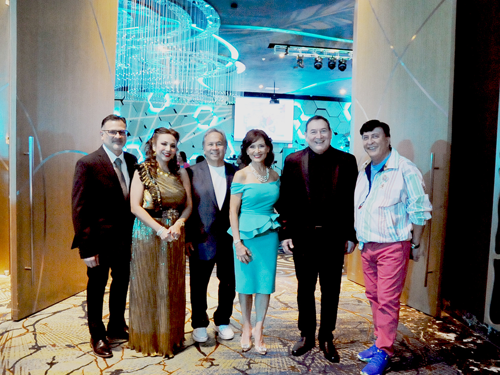 (From left) Eduardo “Jake” Calvo, vice president, Calvo’s Insurance Underwriters Inc; Shelly G. Calvo; Eduardo A. “Champ” Calvo, partner in Calvo, Jacob, and Pangelinan LLP; Katherine R. Calvo, president, Pay-Less Supermarkets Inc.; Paul A. Calvo, president and CEO, Calvo’s Insurance and husband of Shelly; and Joseph Artero-Cameron.