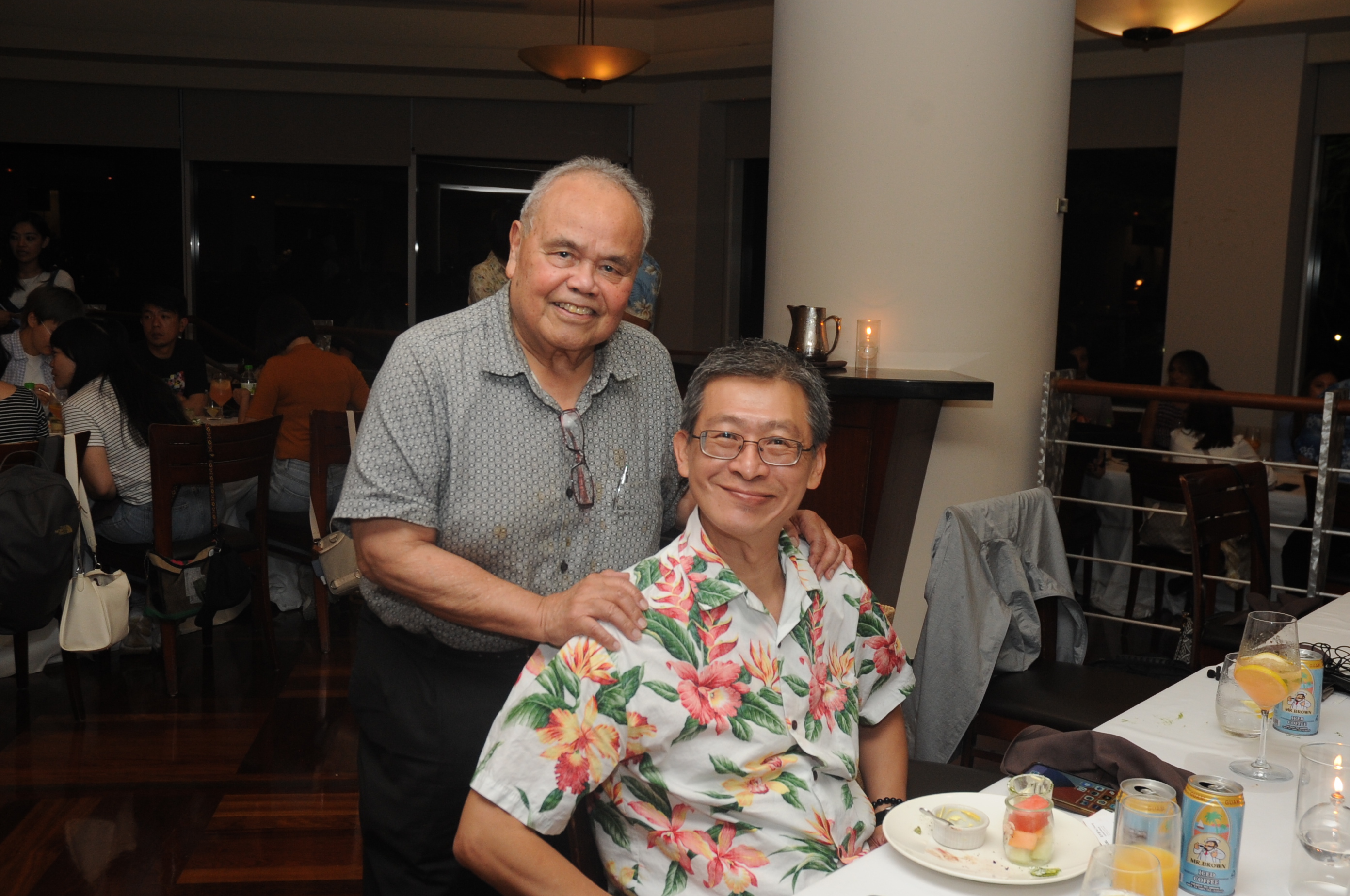 (From left) Gerald S.A. Perez, vice president of the Guam Visitors Bureau and Vincent Chi-chang Lu, deputy director, Taiwan Economic and Cultural Office in Guam.