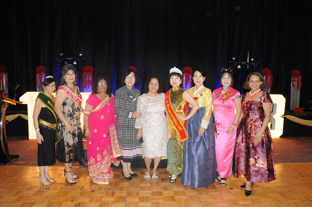 (From left) Annie Duenas, Al Payne, Shaha Jiffry, all past presidents of the International Women’s Club; Young Suk Hong; past president, Korean Women’s Association of Guam; Alicia Roberto, Jenny Yang, both past presidents of the IWC; Kelly Park; president, Korean Women’s Association of Guam; Judy Ho, president, Chinese Ladies Association of Guam; and Jenny Cruz; past president of the IWC. 