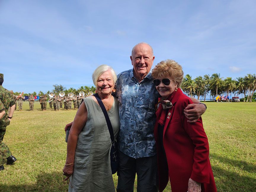 (From left) Janet C. Goldhorn; Maj. Gen. Donald J. Goldhorn (Ret’d.), former adjutant general of the Guam National Guard, and husband of Janet; and Madeleine Z. Bordallo, governor’s Washington D.C. liaison.
