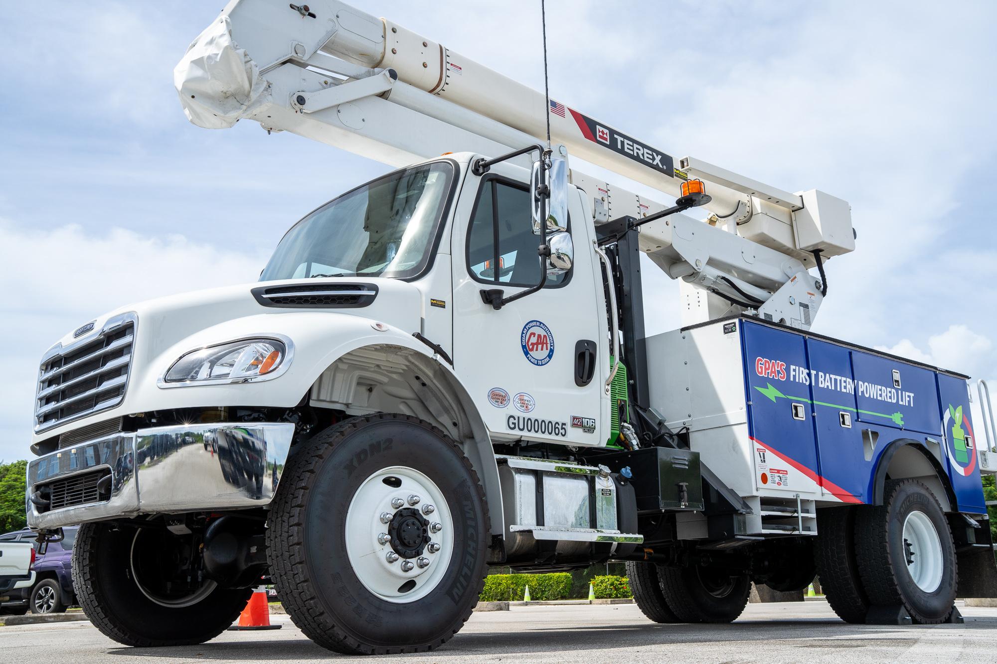 GPA unveils three new hybrid bucket trucks 