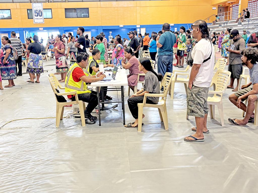 Enra payments were made at the ECC Gym on March 27 in Majuro