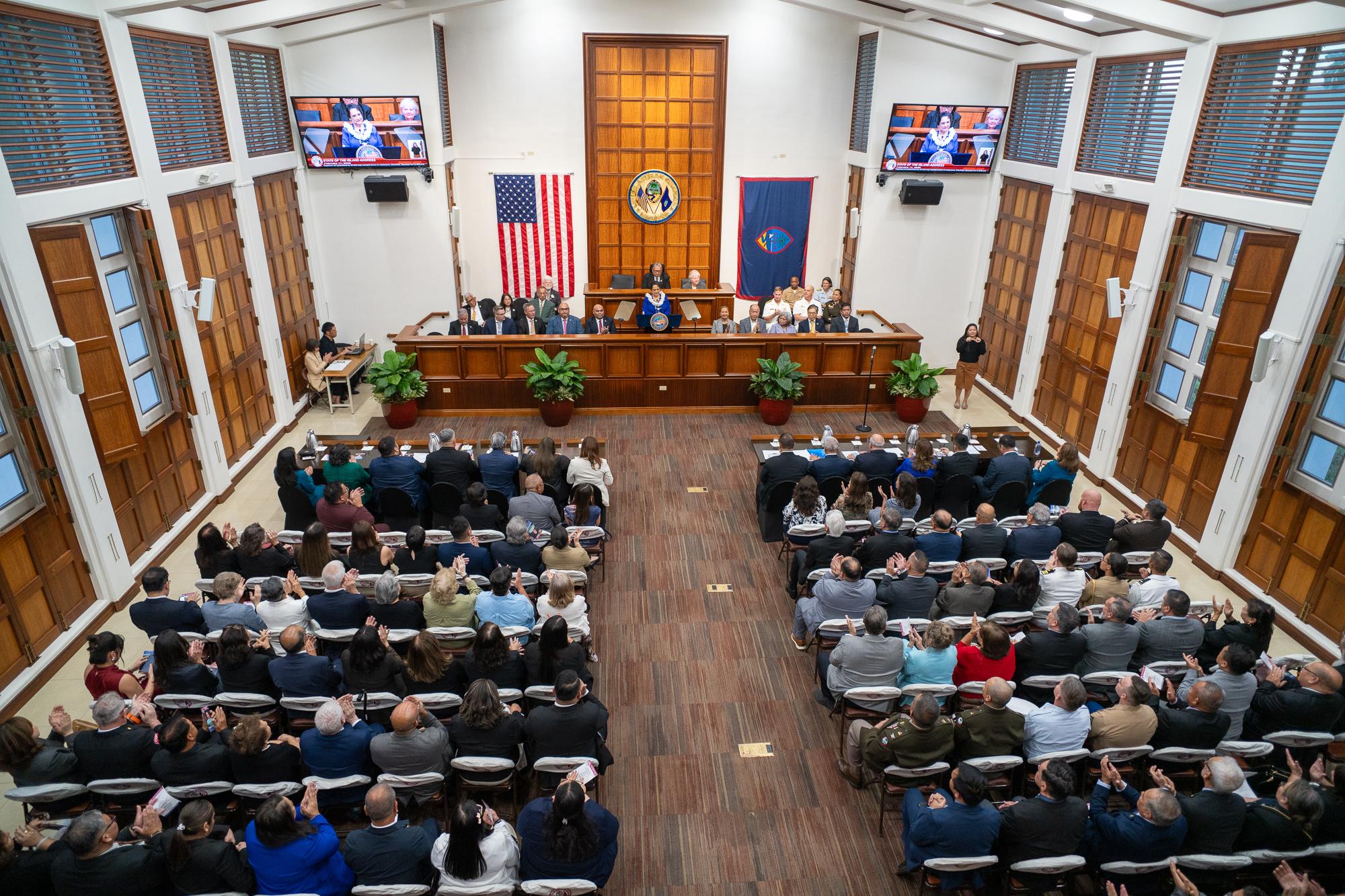 Leon Guerrero delivers final address, touting economic endurance, lasting changes, and future development