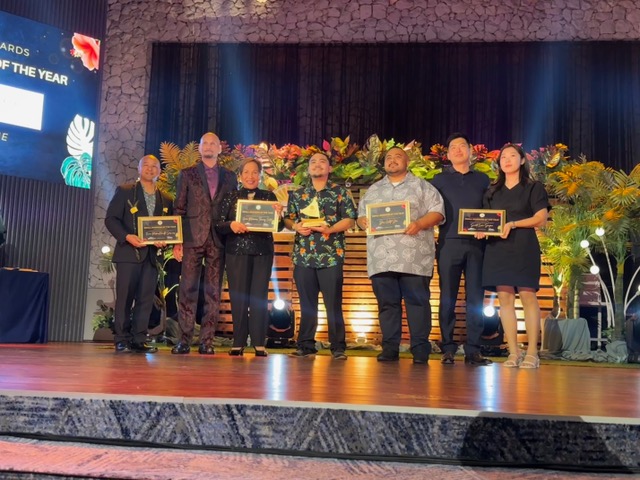 Perry A. Inos Jr., partner and managing director of the AP Group, which does business as several companies; was names 2023 Saipan Chamber of Commerce Business Person of the Year.