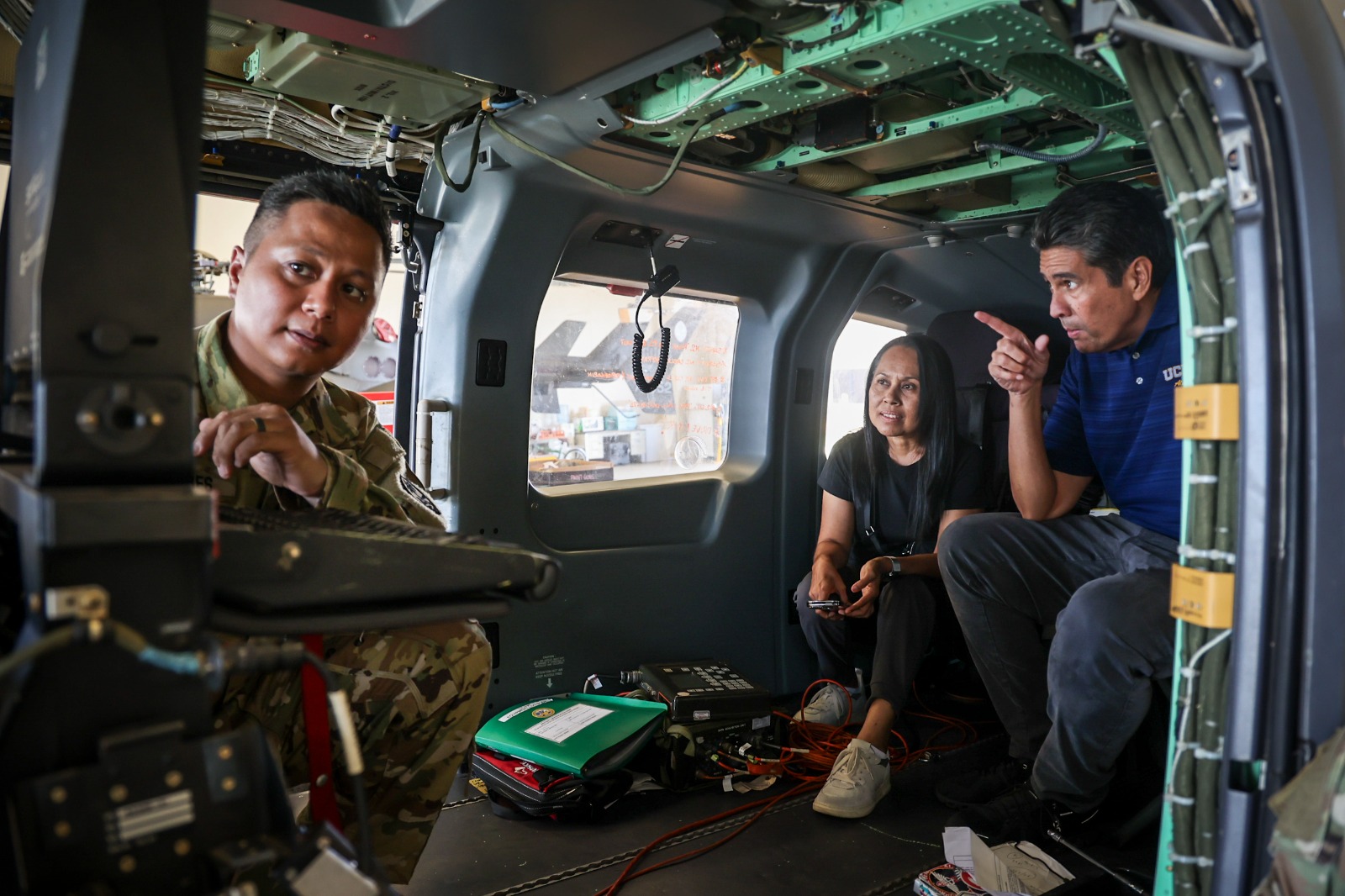 President Surangel S. Whipps, Jr. and First Lady Valerie R. Whipps had an opportunity to visit Brig. Gen. Mike Cruz and members of the Guam National Guard at the Barrigada Readiness Complex on May 10. They discussed, among other things, possible ways to develop the State Partnership Program, including assets for border security like the UH-70 Lakota Helicopter with advanced optics and live data downlink. During a signing ceremony last month, there also were discussions of cyberspace security, monitoring of the EEZ, public safety and more. President Whipps and Gov. Lourdes A. Leon Guerrero signed a State Partnership Program agreement on April 29 between Palau and Guam. Both leaders called the partnership and extension of the centuries-old relationship between the two islands, which share cultural, historical and even familial ties.  Photos courtesy Guam National Guard