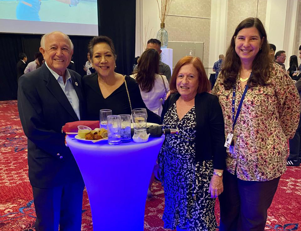 (From left) Carl T.C. Gutierrez, president of GVB; Patti Arrroyo, host of Mornings with Patti on The Wave 105.1 FM; Maureen N. Maratita, publisher, Glimpses Media; and Teresa K. Sakazaki, general manager, G4S Secure Solutions (Guam) Inc.