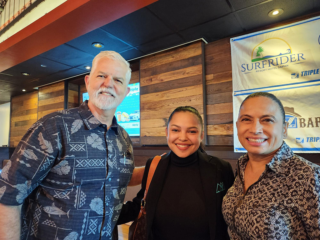 (From left) Jeffrey B. Jones, president and chief operating officer, Triple J Enterprises Inc.; Corissa Untalan, underwriting supervisor, AM Insurance; and AnnMarie T. Muna, president and general manager, AM Insurance.