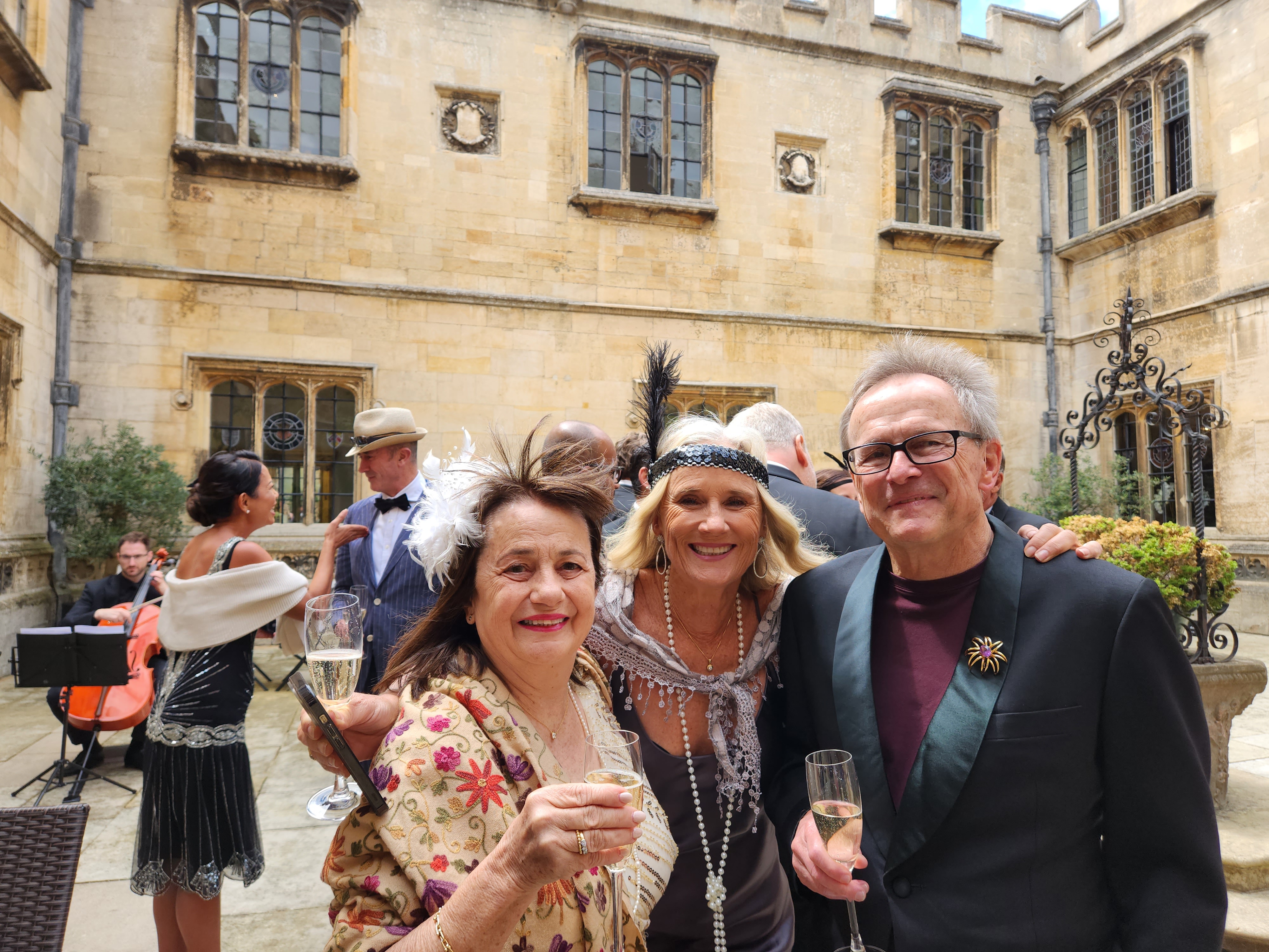 (From left) Molly Cadmus, retired group director for Tiffany &amp; Co. Guam; Sarah Morrison, president of ANZ Wines; and Duncan G. McCully, attorney with The Law Offices of Duncan G. McCully P.C. and husband of Molly. Photos by Maureen N. Maratita