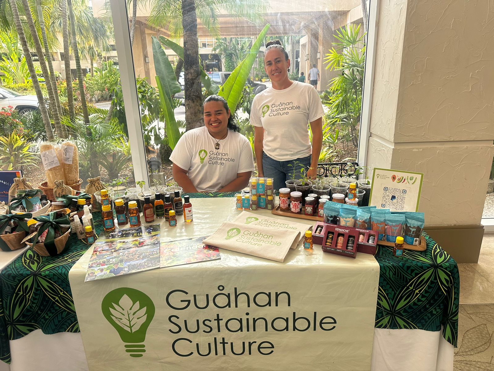 (From left) Devin Santos, content creator; Corinne Duenas, executive director; all with Guahan Sustainable Culture.